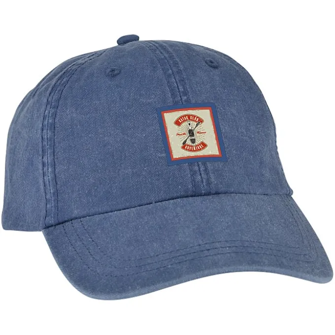 Cotton Pigment Dyed Twill Cap - Full Color Patch