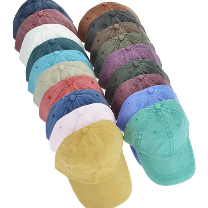 Cotton Pigment Dyed Twill Cap - Full Color Patch