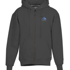 Cotton Rich Zip Front Hoodie - Embroidered
