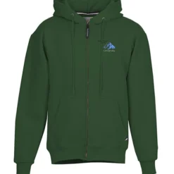 Cotton Rich Zip Front Hoodie - Embroidered