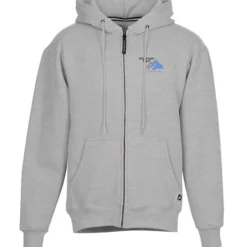 Cotton Rich Zip Front Hoodie - Embroidered