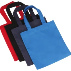 Cotton Sheeting Colored Economy Tote - 9 1/2 inches x 9 inches