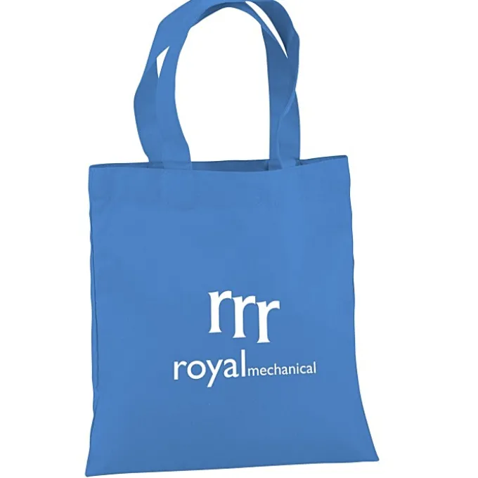 Cotton Sheeting Colored Economy Tote - 9 1/2 inches x 9 inches