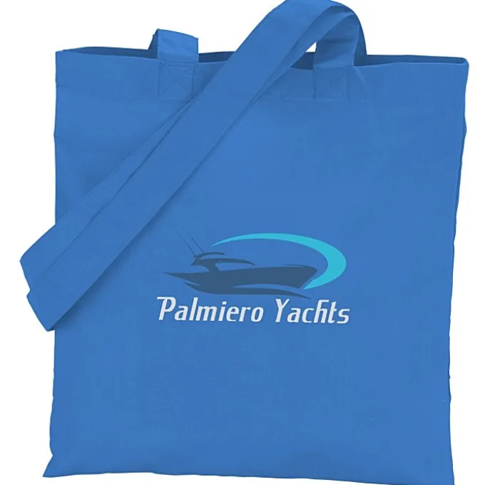 Cotton Sheeting Colored Economy Tote - 12 1/2 inches x 12 inches - Full Color