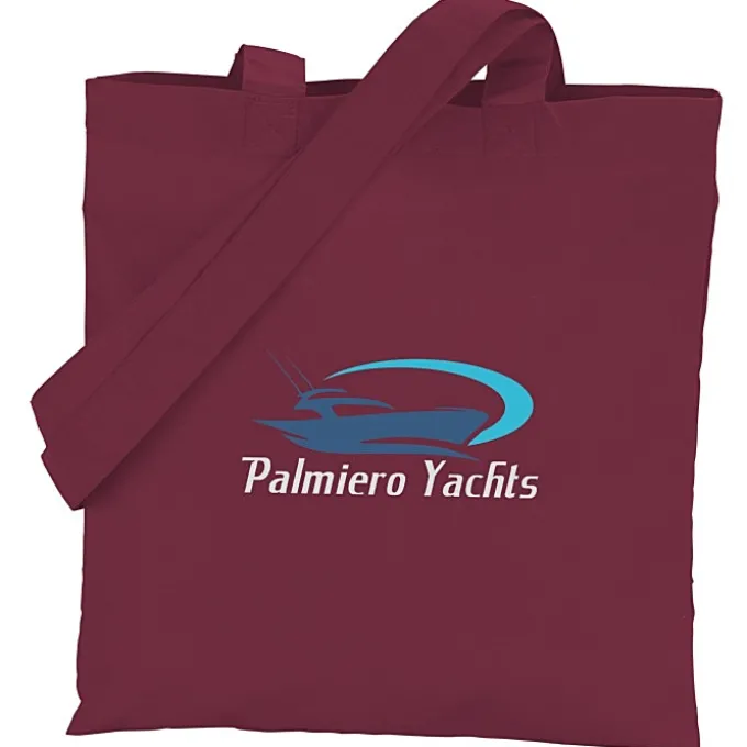 Cotton Sheeting Colored Economy Tote - 12 1/2 inches x 12 inches - Full Color