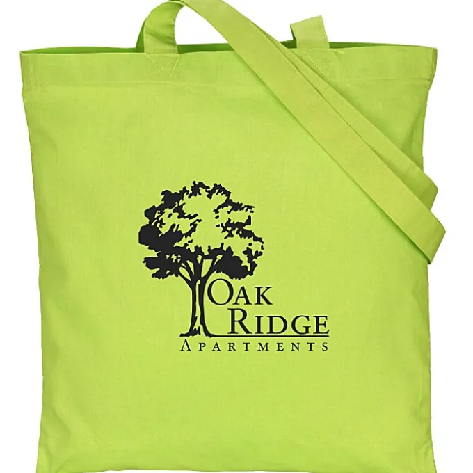 Cotton Sheeting Colored Economy Tote - 15 1/2 inches x 15 inches