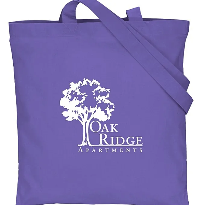 Cotton Sheeting Colored Economy Tote - 15 1/2 inches x 15 inches