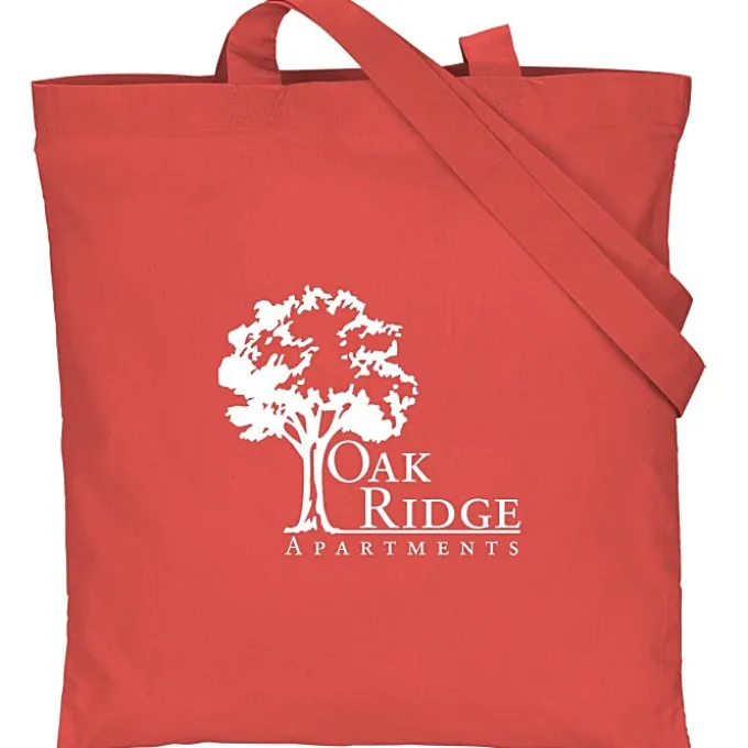 Cotton Sheeting Colored Economy Tote - 15 1/2 inches x 15 inches