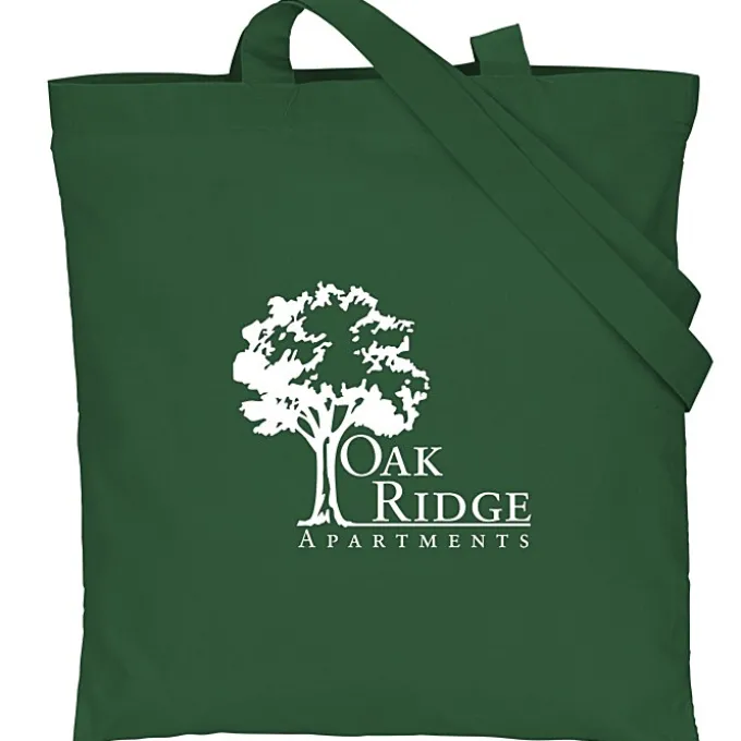 Cotton Sheeting Colored Economy Tote - 15 1/2 inches x 15 inches - 24 hr