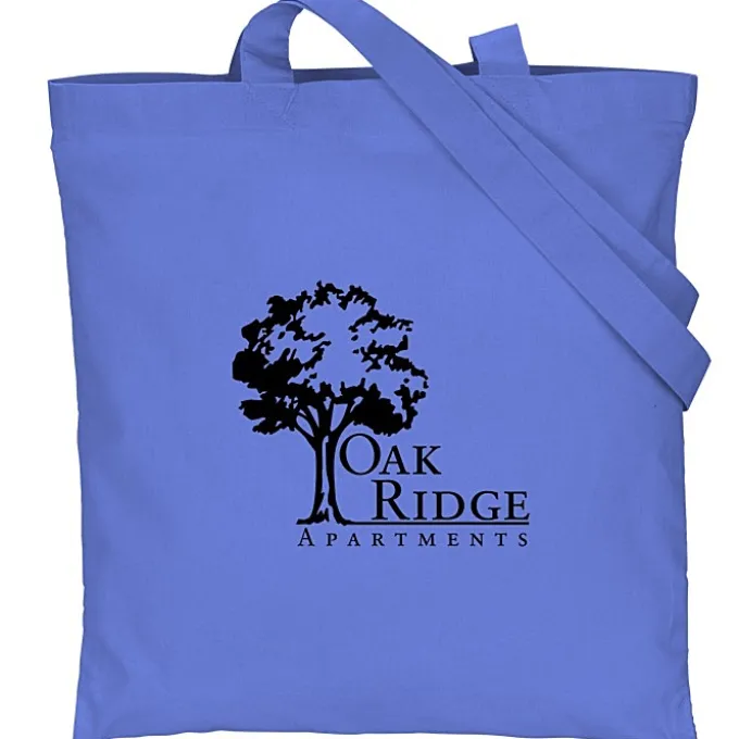 Cotton Sheeting Colored Economy Tote - 15 1/2 inches x 15 inches - 24 hr