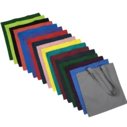 Cotton Sheeting Colored Economy Tote - 15 1/2 inches x 15 inches - 24 hr