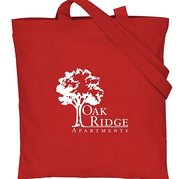 Cotton Sheeting Colored Economy Tote - 15 1/2 inches x 15 inches - 24 hr