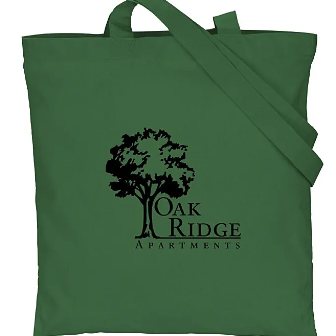 Cotton Sheeting Colored Economy Tote - 15 1/2 inches x 15 inches - 24 hr
