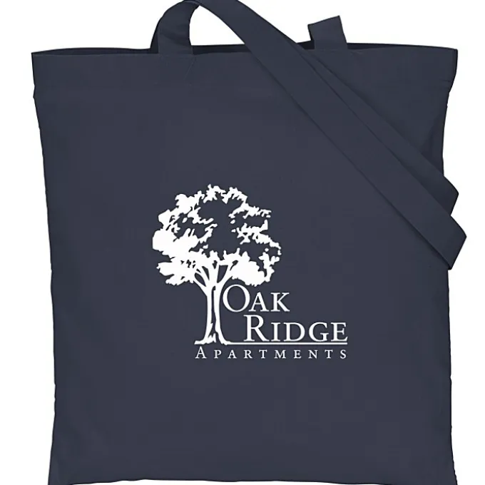 Cotton Sheeting Colored Economy Tote - 15 1/2 inches x 15 inches - 24 hr