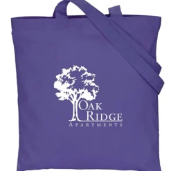 Cotton Sheeting Colored Economy Tote - 15 1/2 inches x 15 inches - 24 hr