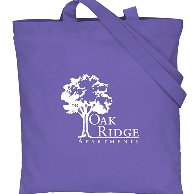 Cotton Sheeting Colored Economy Tote - 15 1/2 inches x 15 inches - 24 hr