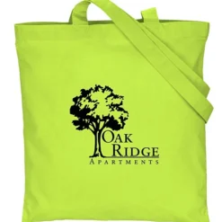 Cotton Sheeting Colored Economy Tote - 15 1/2 inches x 15 inches - 24 hr