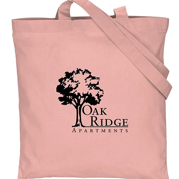 Cotton Sheeting Colored Economy Tote - 15 1/2 inches x 15 inches - 24 hr