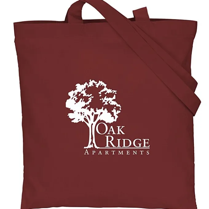 Cotton Sheeting Colored Economy Tote - 15 1/2 inches x 15 inches - 24 hr