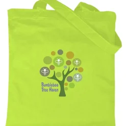 Cotton Sheeting Colored Economy Tote - 15 1/2 inches x 15 inches - Full Color