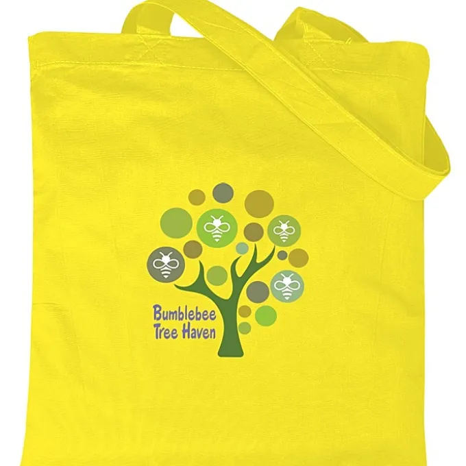 Cotton Sheeting Colored Economy Tote - 15 1/2 inches x 15 inches - Full Color