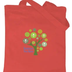 Cotton Sheeting Colored Economy Tote - 15 1/2 inches x 15 inches - Full Color
