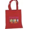 Cotton Sheeting Colored Economy Tote - 9 1/2 inches x 9 inches - Full Color
