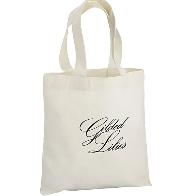 Cotton Sheeting Natural Economy Tote - 9 1/2 inches x 9 inches - 24 hr