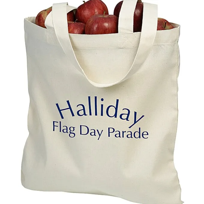 Cotton Sheeting Natural Economy Tote - 15 1/2 inches x 15 inches