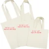 Cotton Sheeting Natural Economy Tote - 15 1/2 inches x 15 inches - Full Color