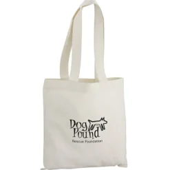 Cotton Sheeting Natural Economy Tote - 12 1/2 inches x 12 inches - 24 hr