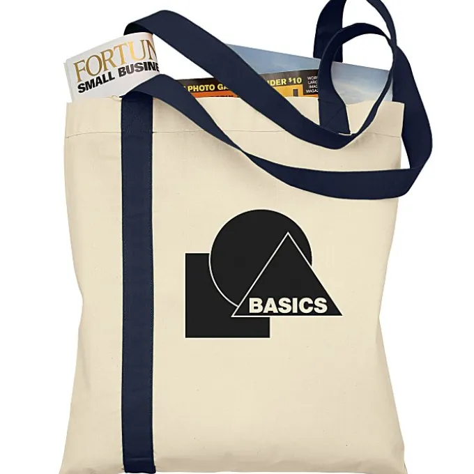 Cotton Sheeting Striped Tote