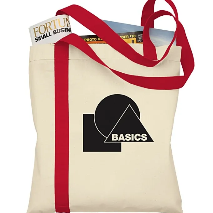 Cotton Sheeting Striped Tote