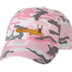 Cotton Washed Cap - Camo - Embroidered