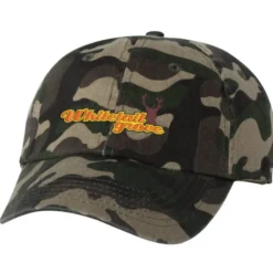 Cotton Washed Cap - Camo - Embroidered