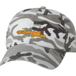 Cotton Washed Cap - Camo - Embroidered