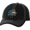 Cotton Washed Cap - Contrast Stitching - Embroidered