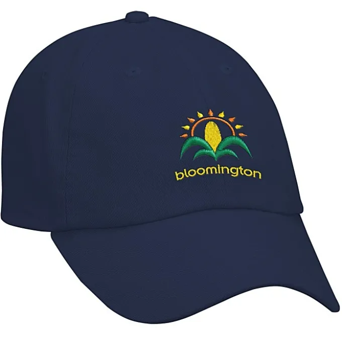 Cotton Washed Cap - Solid - Embroidered