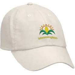 Cotton Washed Cap - Solid - Embroidered
