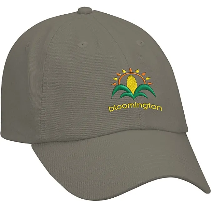 Cotton Washed Cap - Solid - Embroidered