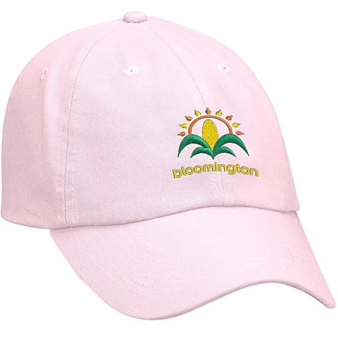 Cotton Washed Cap - Solid - Embroidered