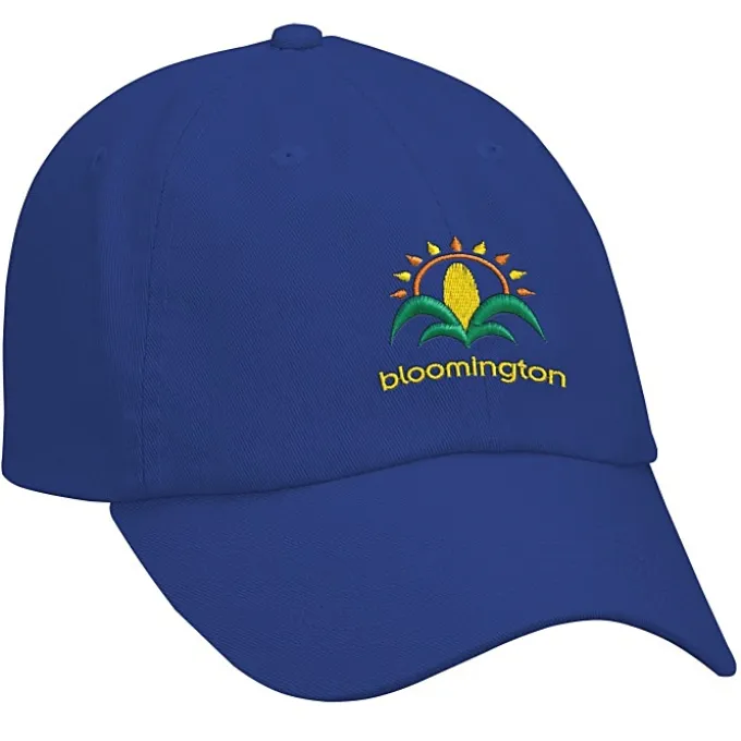 Cotton Washed Cap - Solid - Embroidered