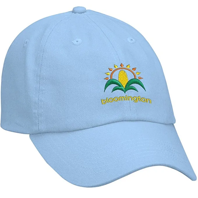 Cotton Washed Cap - Solid - Embroidered