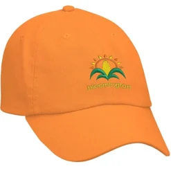 Cotton Washed Cap - Solid - Embroidered