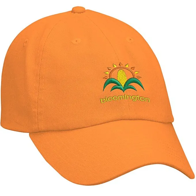Cotton Washed Cap - Solid - Embroidered