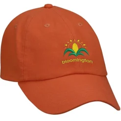 Cotton Washed Cap - Solid - Embroidered