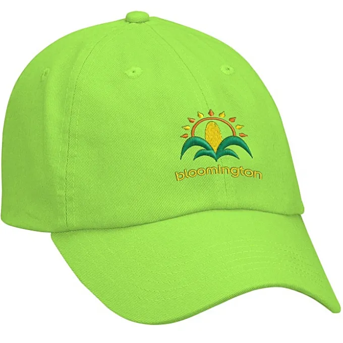 Cotton Washed Cap - Solid - Embroidered