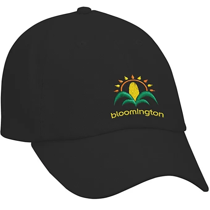Cotton Washed Cap - Solid - Embroidered - 24 hr