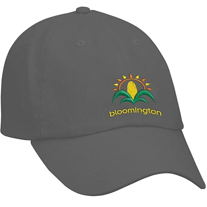 Cotton Washed Cap - Solid - Embroidered - 24 hr