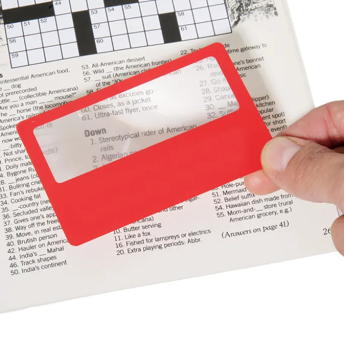 Credit Card Size Magnifier - 24 hr